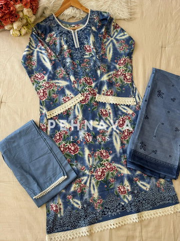 Timeless Floral Print Ready-to-Wear Suit Set-2