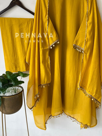 Tassel Work Three Piece(5-7 Days Delivery Time) - Pehnava Lawns
