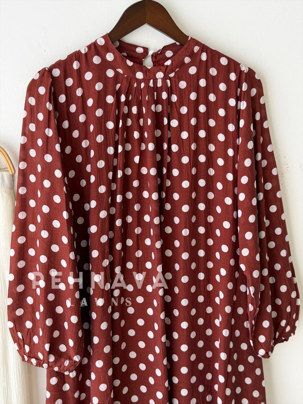 Polka Dot Printed Imported Suit 6176