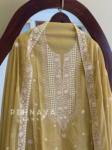 Embroidered Unstitched Suit-1007SK