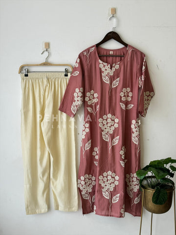 Imported Fabric Floral Suit Set - Pehnava Lawns