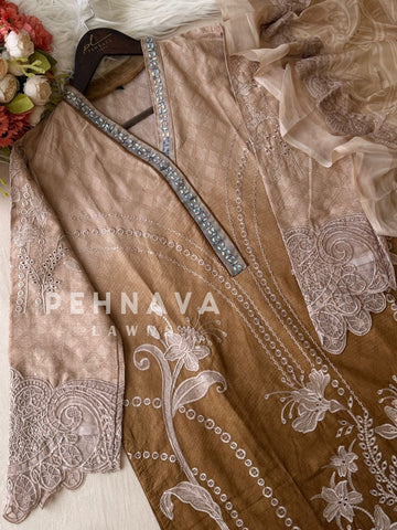 Cut Work Stitched Suit 1831