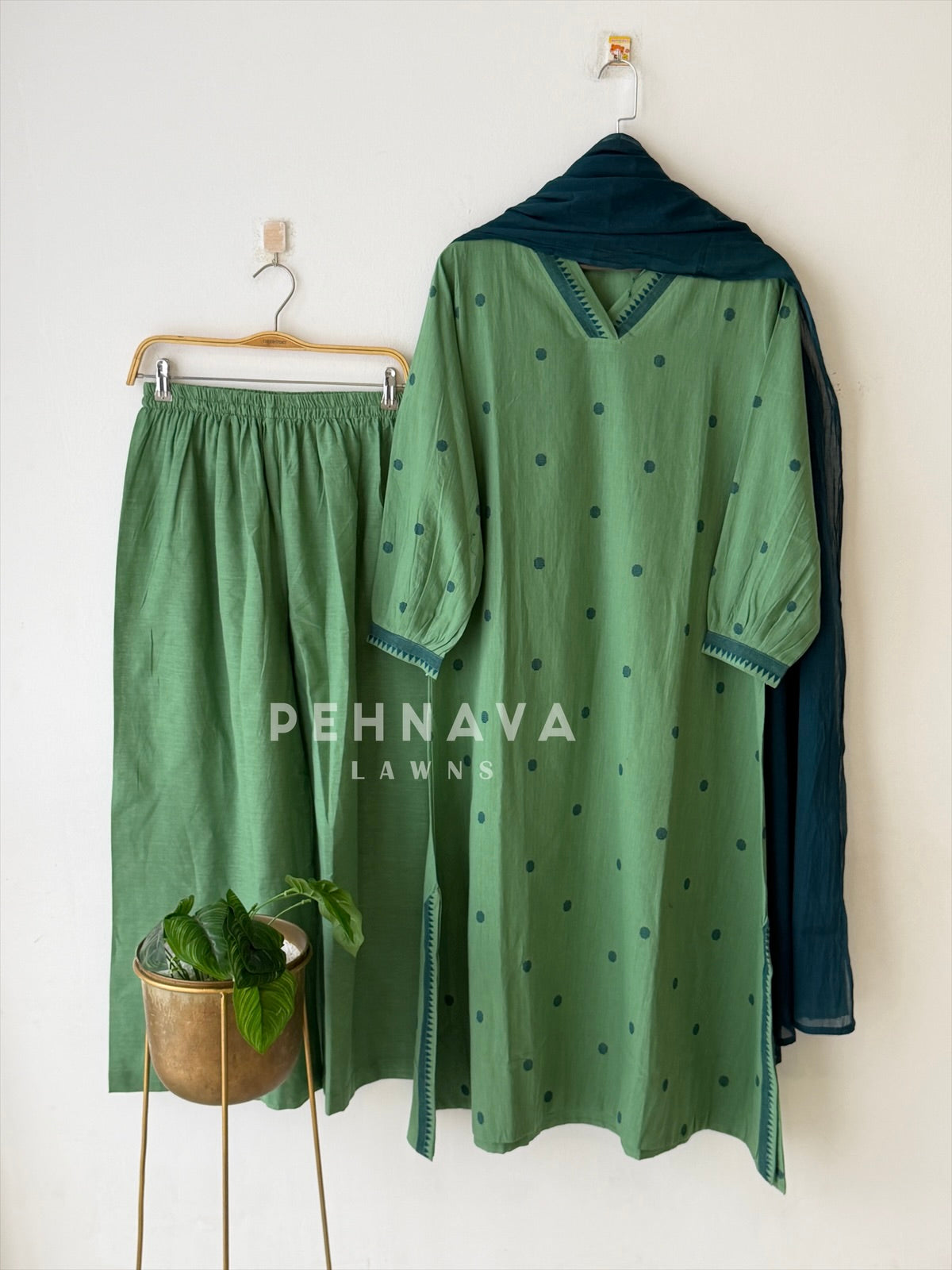 Casual Jamdhani Suit Set-6170