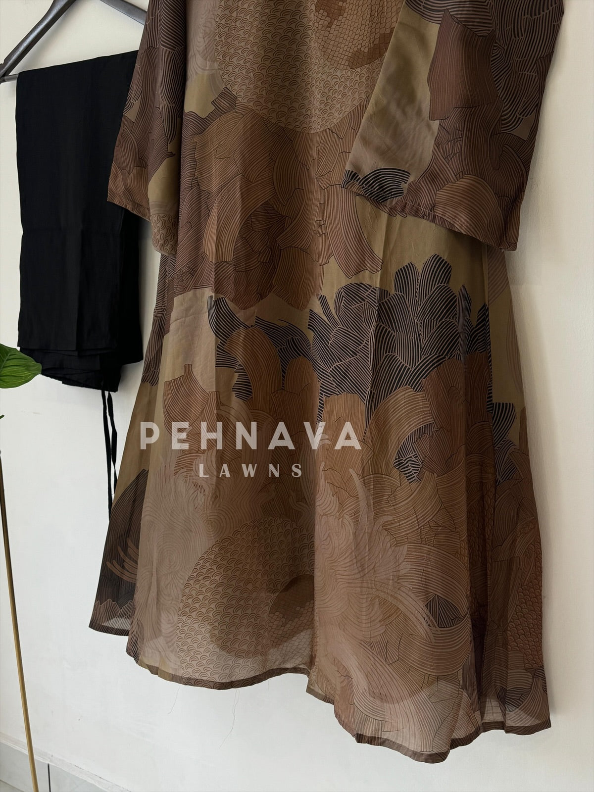 Printed Organza Ensemble Suit-4201