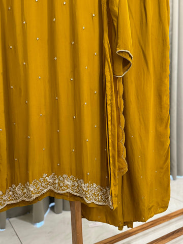 Handworked Premium Ready to wear suit with Neck detailings