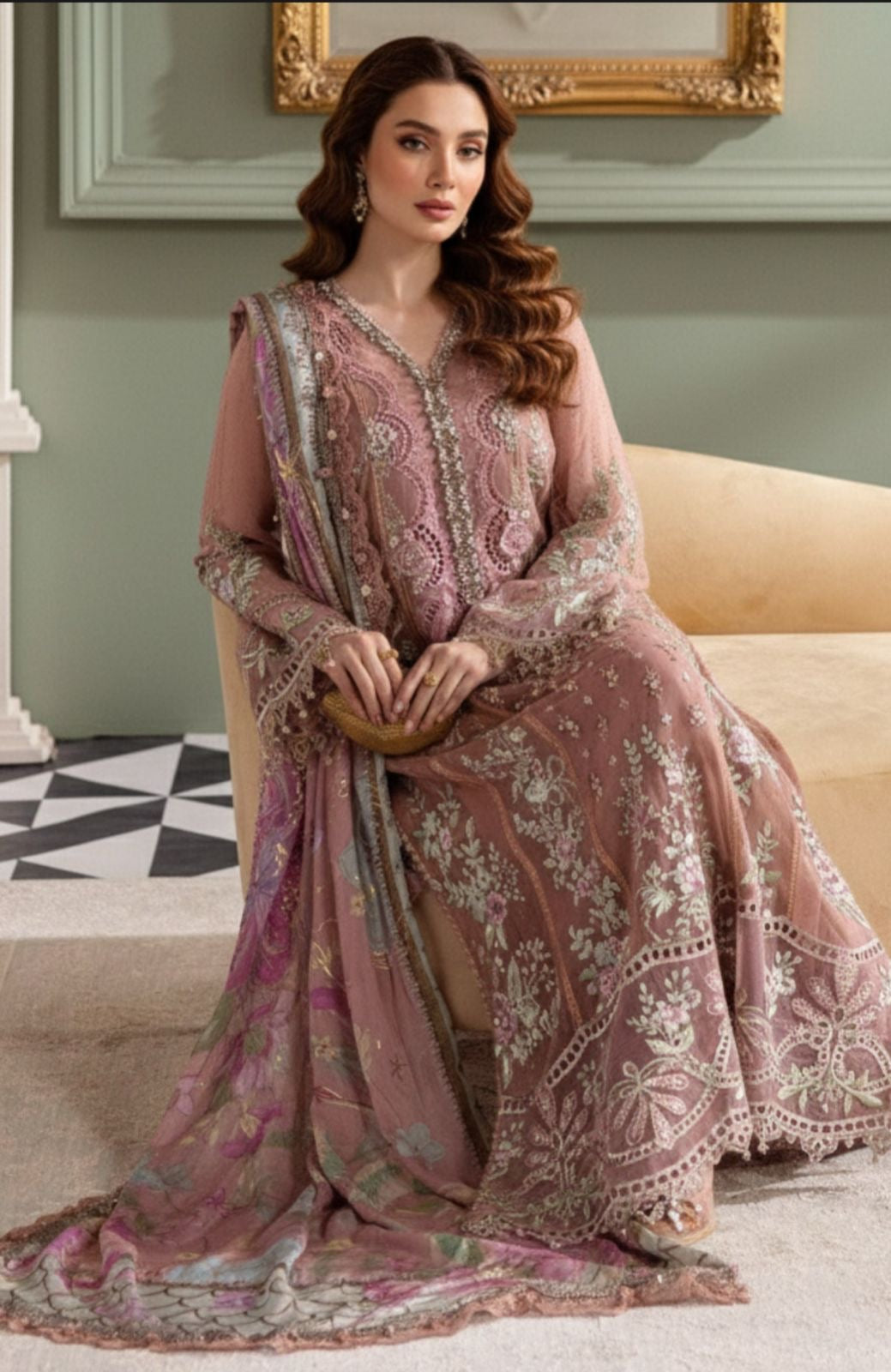 Ronak-e-Mehal Premium Semi stitched Suit-6