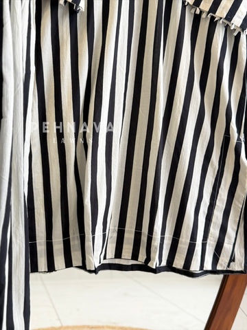 Striped Cotton Suit Set 5143