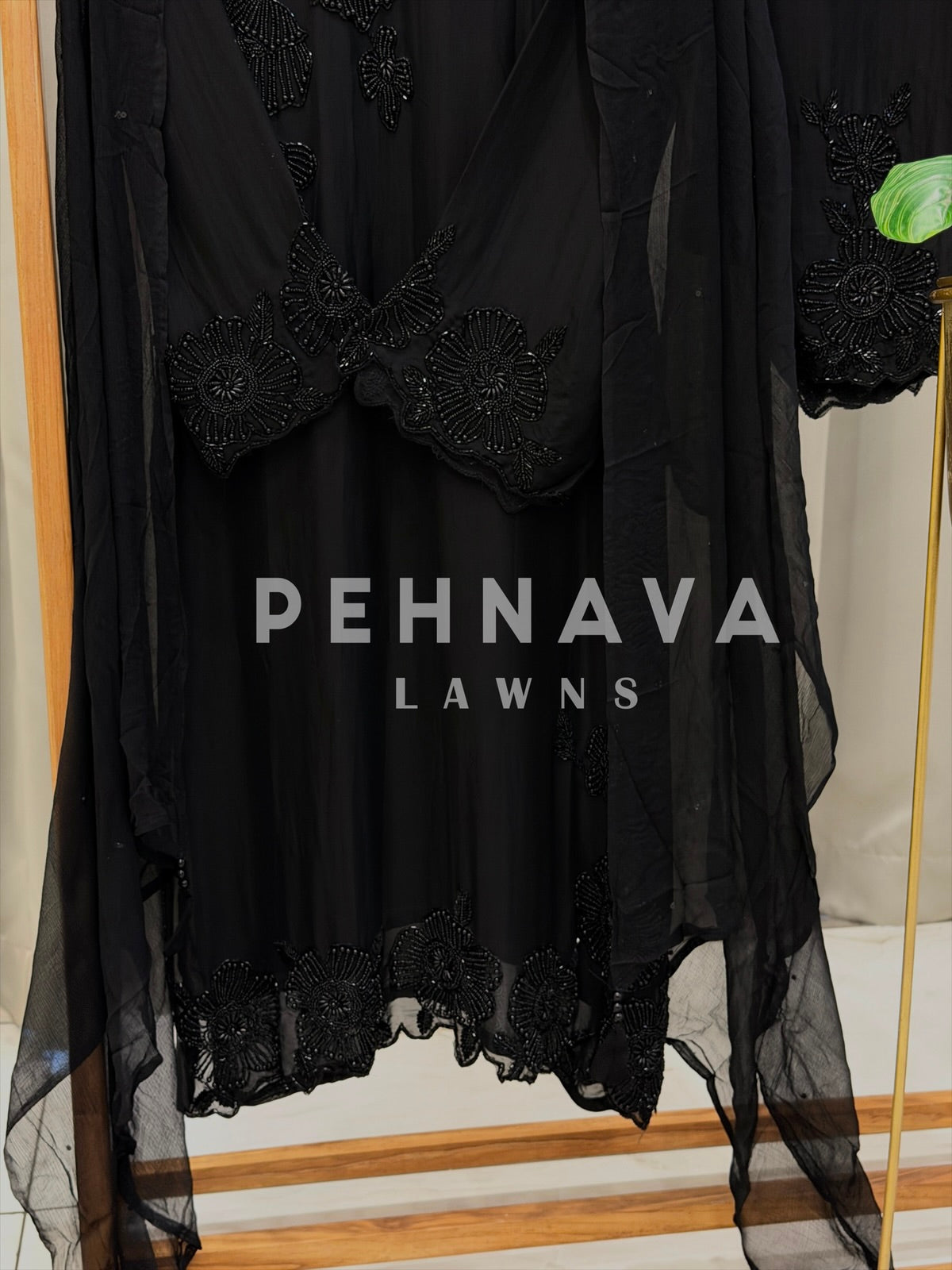 Premium Soft Organza Handworked Suit 10645