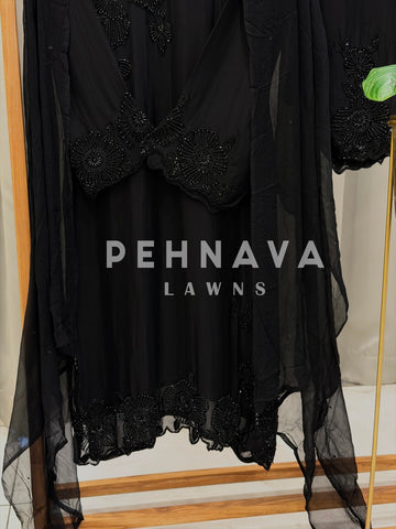 Premium Soft Organza Handworked Suit 10645