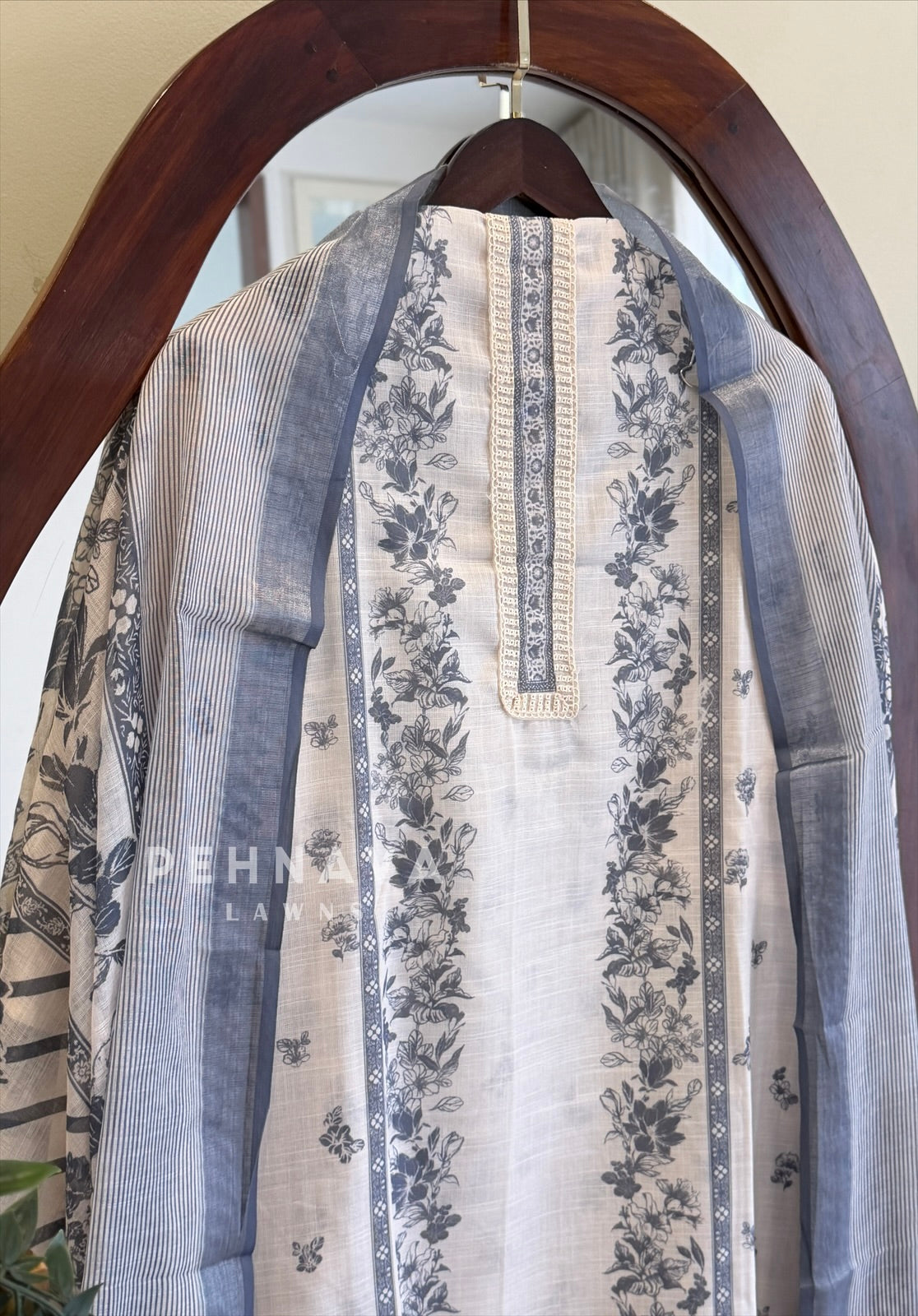 Floral Embroidered Unstitched Suit