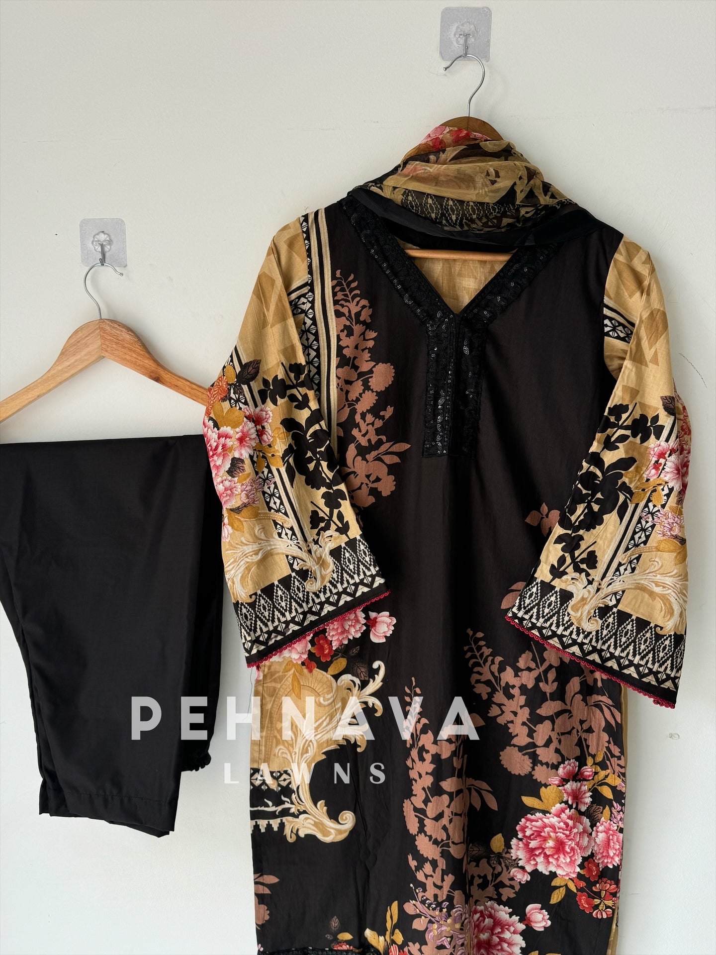 Black and brown combo Casual Suit-1315