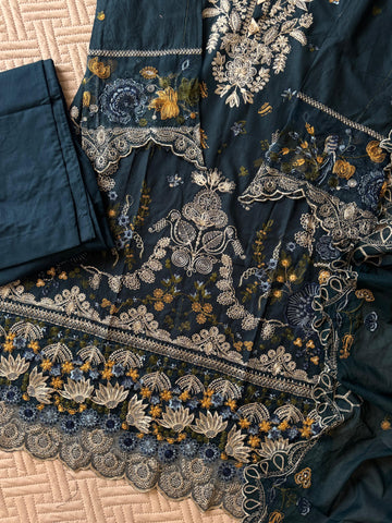 Cotton Embroidered Suit-2251