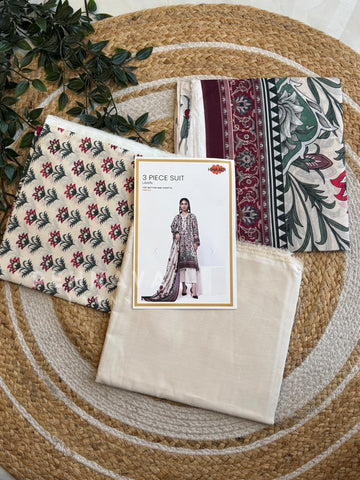 Premium Khaadi Printed Lawn Suit