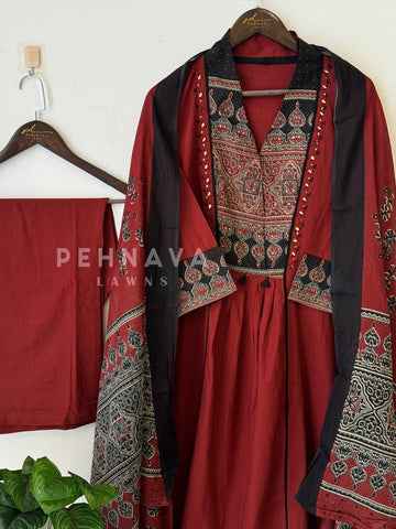 Cotton Yoke Mirror Suit Set