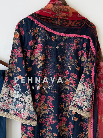 Signature Printed Lawn Stitched Suit-1513