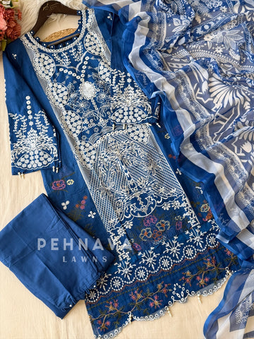 Floral Embroidered Suit Set 1662