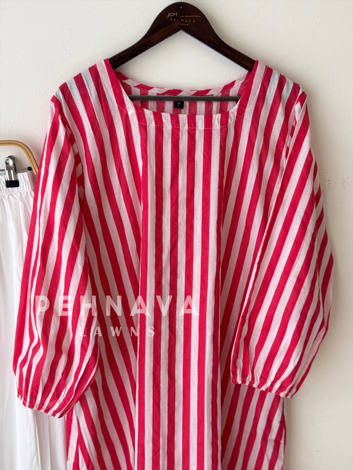 Back Tie-Up Striped Co-ord Set-cw 022