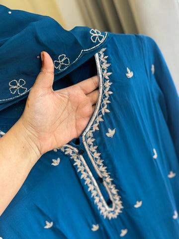 Premium Crepe suit with Handwork detailings