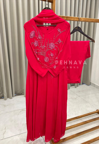 Yoke Sequin Embroidered Suit-No.2 - Pehnava Lawns