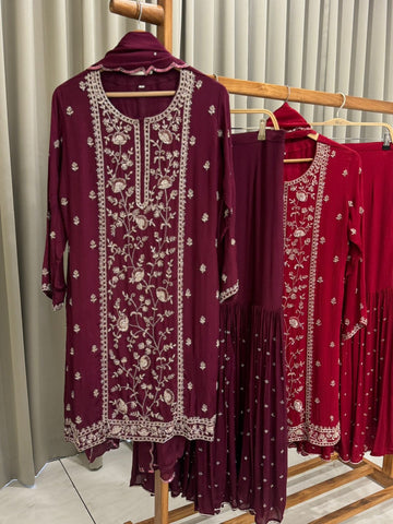Pure Heavy Handworked Chinnon Suit-0191
