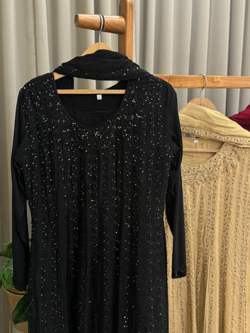 Heavy hand worked full gown-34560