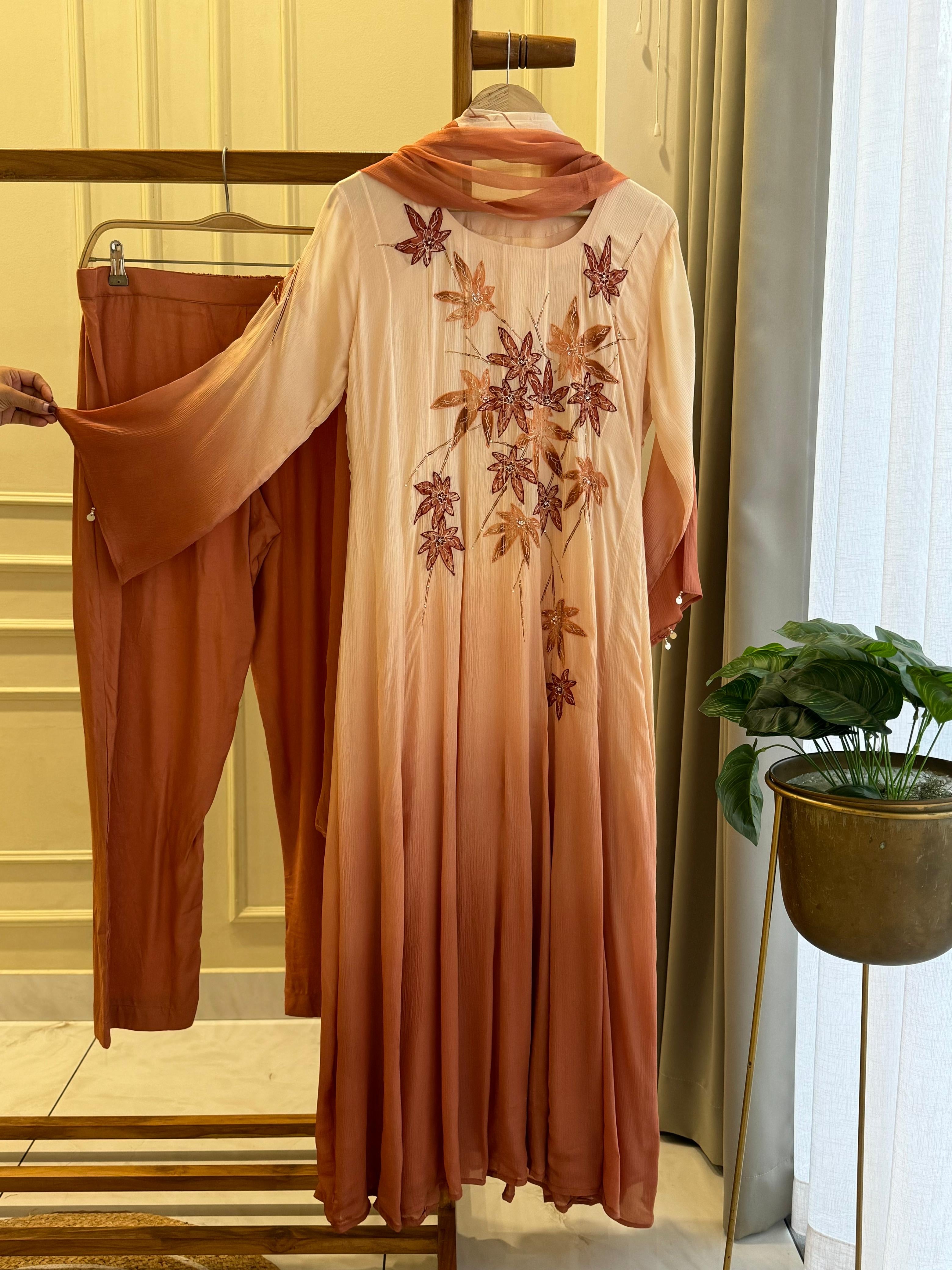 Zardozi Handworked Anarkali Suit