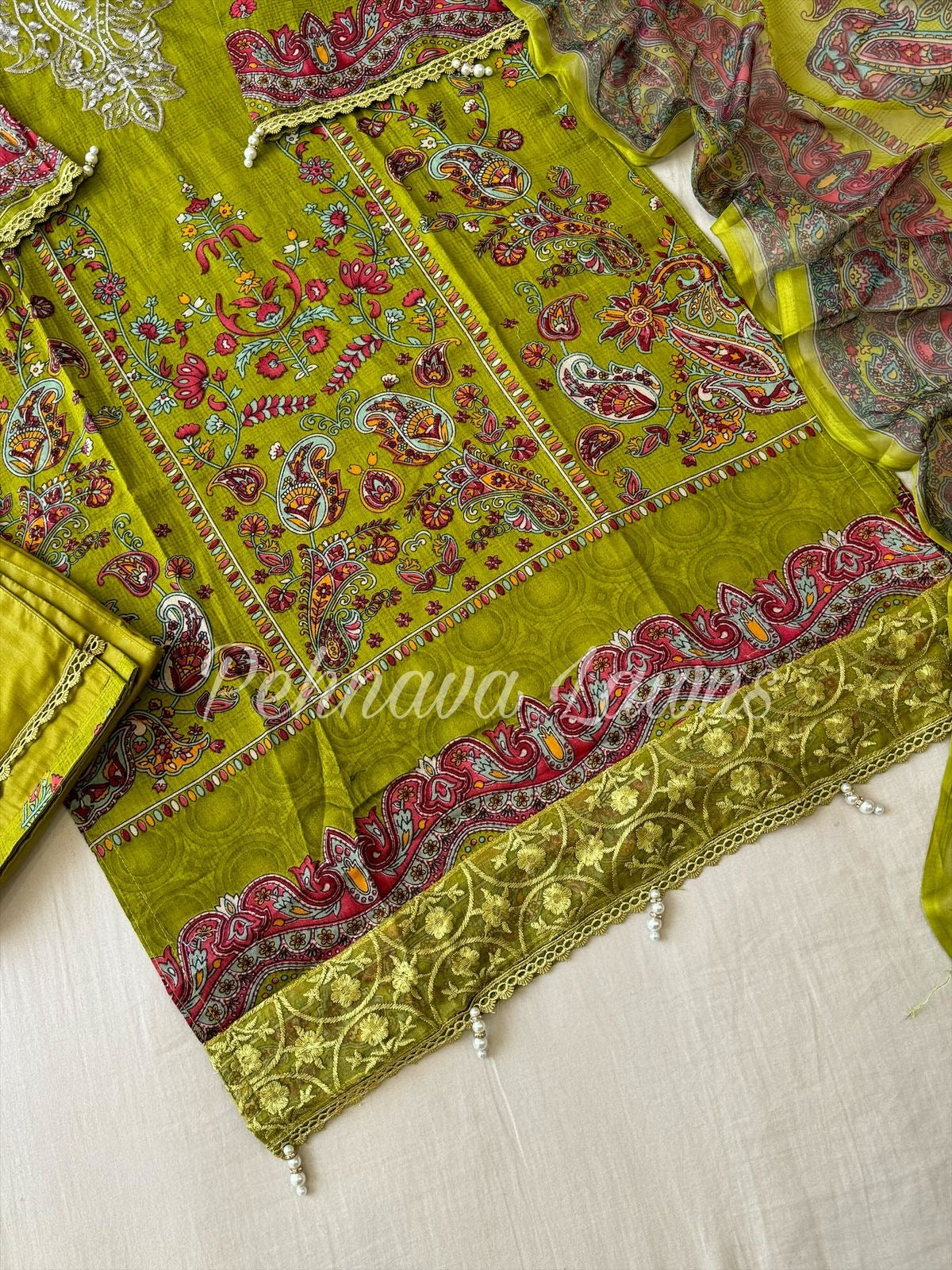 New Vibrant Green Pakistani Suit