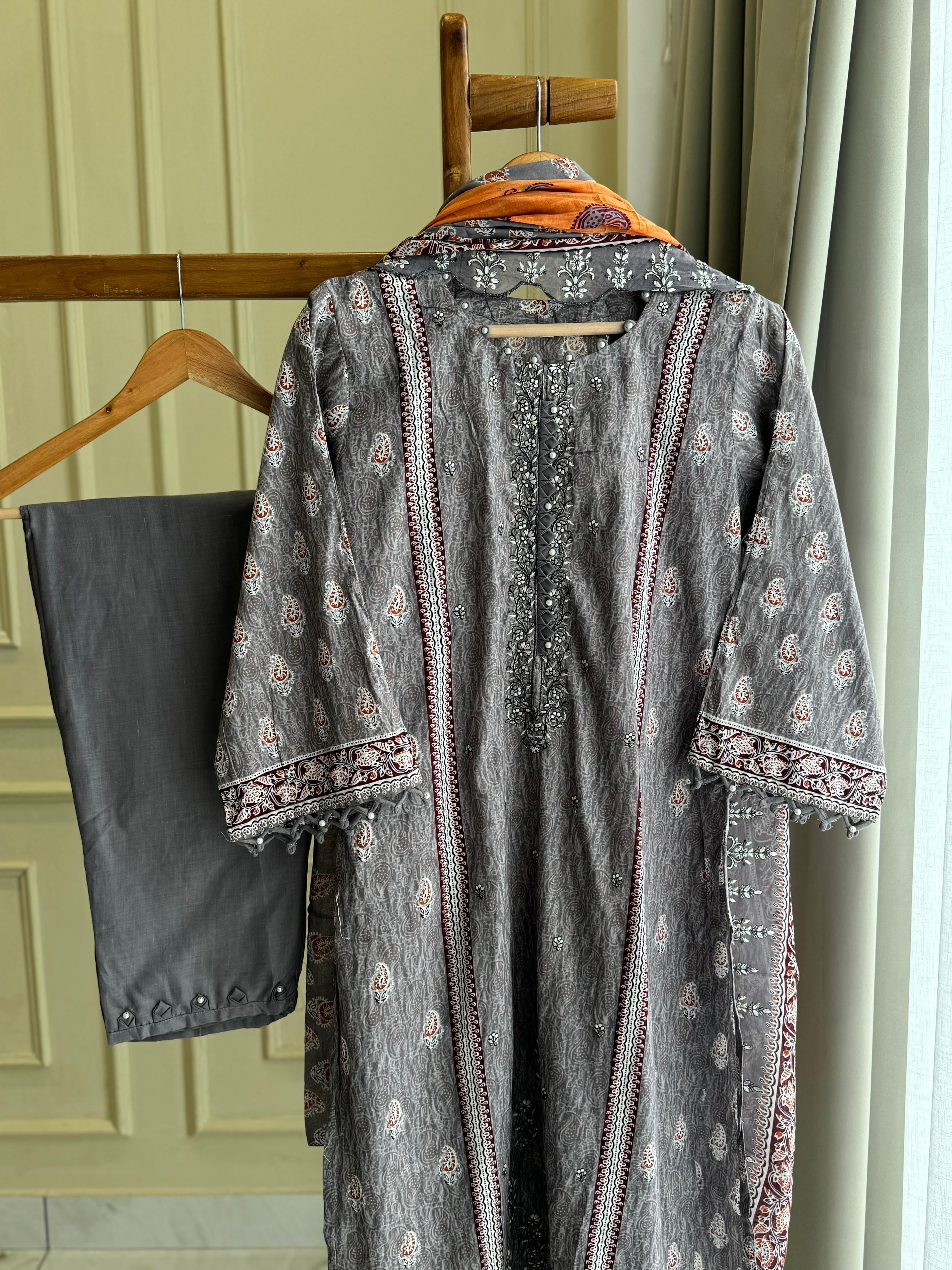 Casual Fit Cotton Suit-5