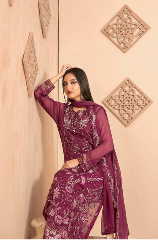 Tawakkal Afsanay Premium Semi Stitched Suit D-4909