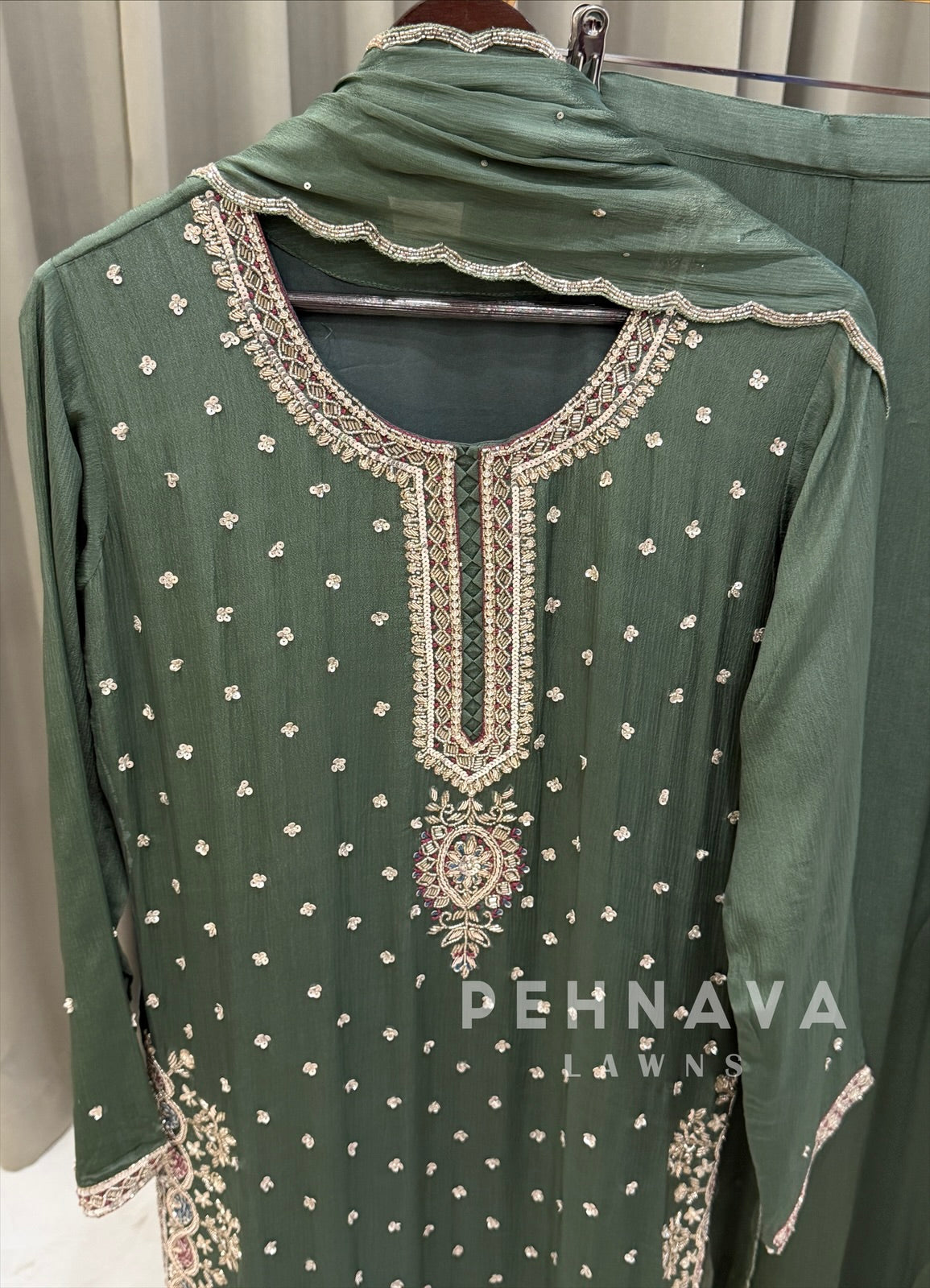 Premium Handworked Chinnon Suit-U4066