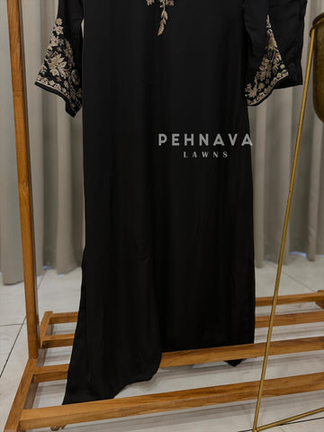 Premium Crepe Embroidered Suit
