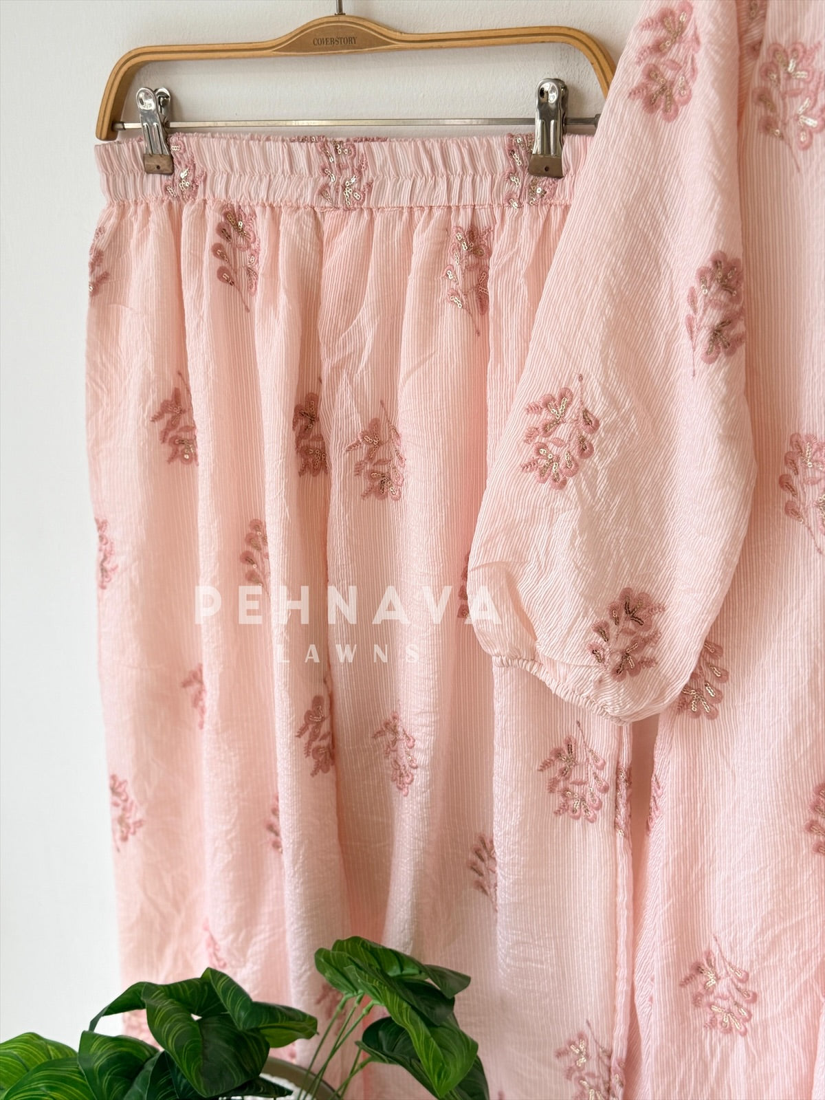 Floral Embroidered Co-ord Set-