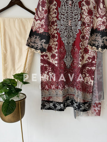 Floral Printed Ready to wear suit-1735