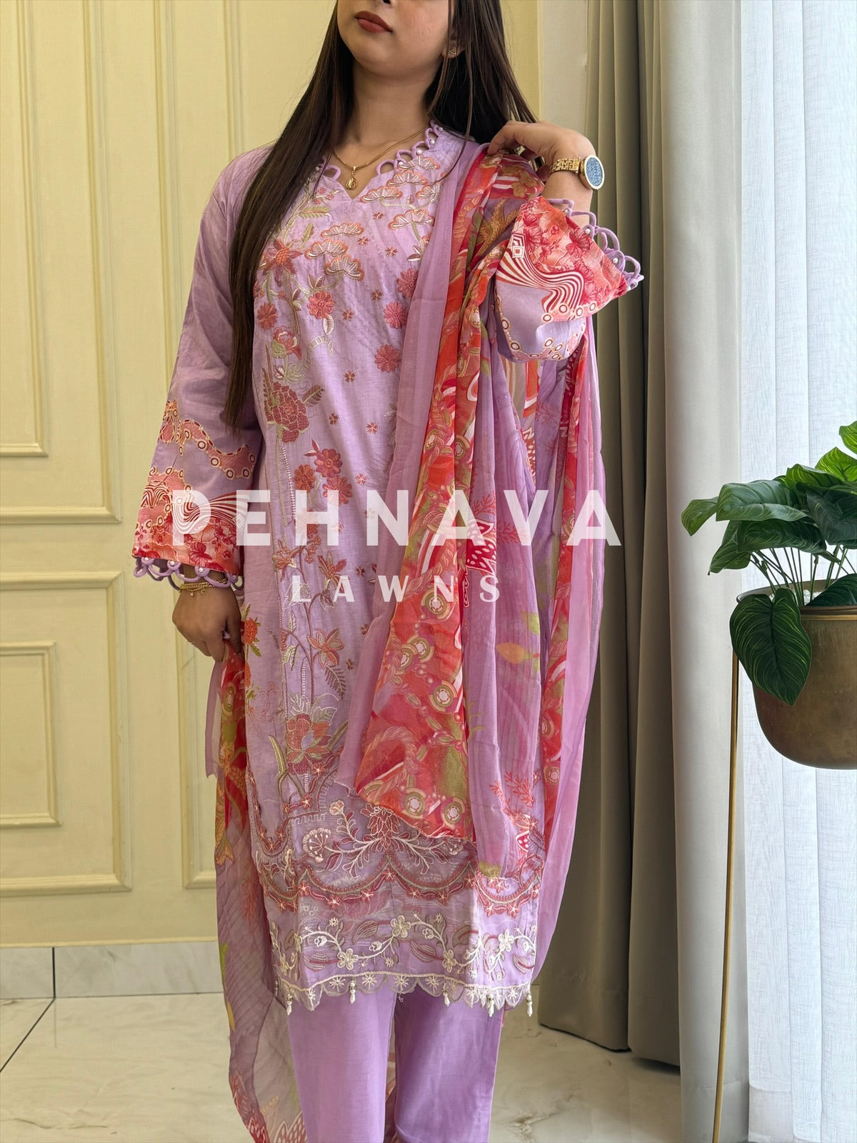 New Fully Embroidered Ready to Wear Suit - Pehnava Lawns