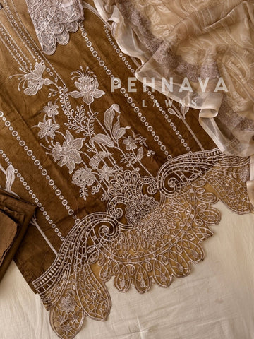 Cut Work Stitched Suit 1831