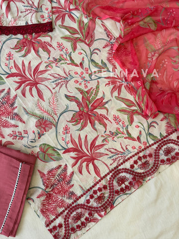 Signature Printed Lawn Unstitched Suit-1550