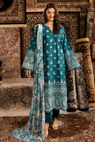 Adan’s Chenille premium unstitched suit-D02 - Pehnava Lawns