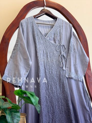 Multi-shade Chikankari Embroidered Ensemble