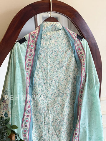 Floral Printed Unstitched Suit