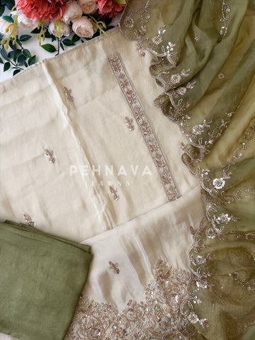 Tissue Handworked Unstitched Suit BDF96