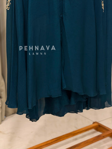 Indo-Western Chinnon Party wear Dress