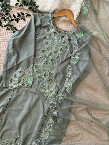 Cutwork Embroidered Pak-Suit-1