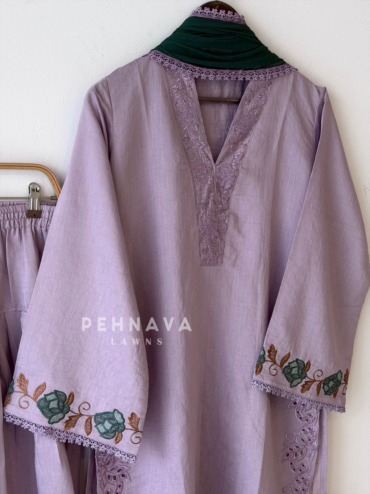 Floral Embroidered Farshi Salwar-LRC311