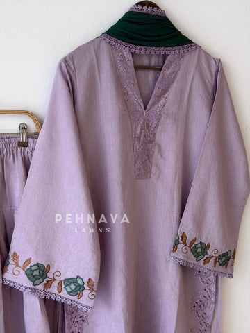 Floral Embroidered Farshi Salwar-LRC311