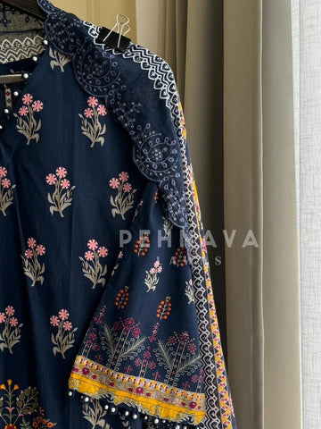 Embroidered Printed Cotton Set-1103 - Pehnava Lawns