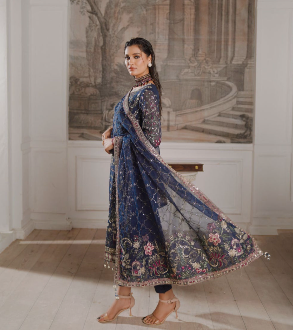 GLAMOURA BY NOOR'S SEMI-STITCHED 3PC | D-03