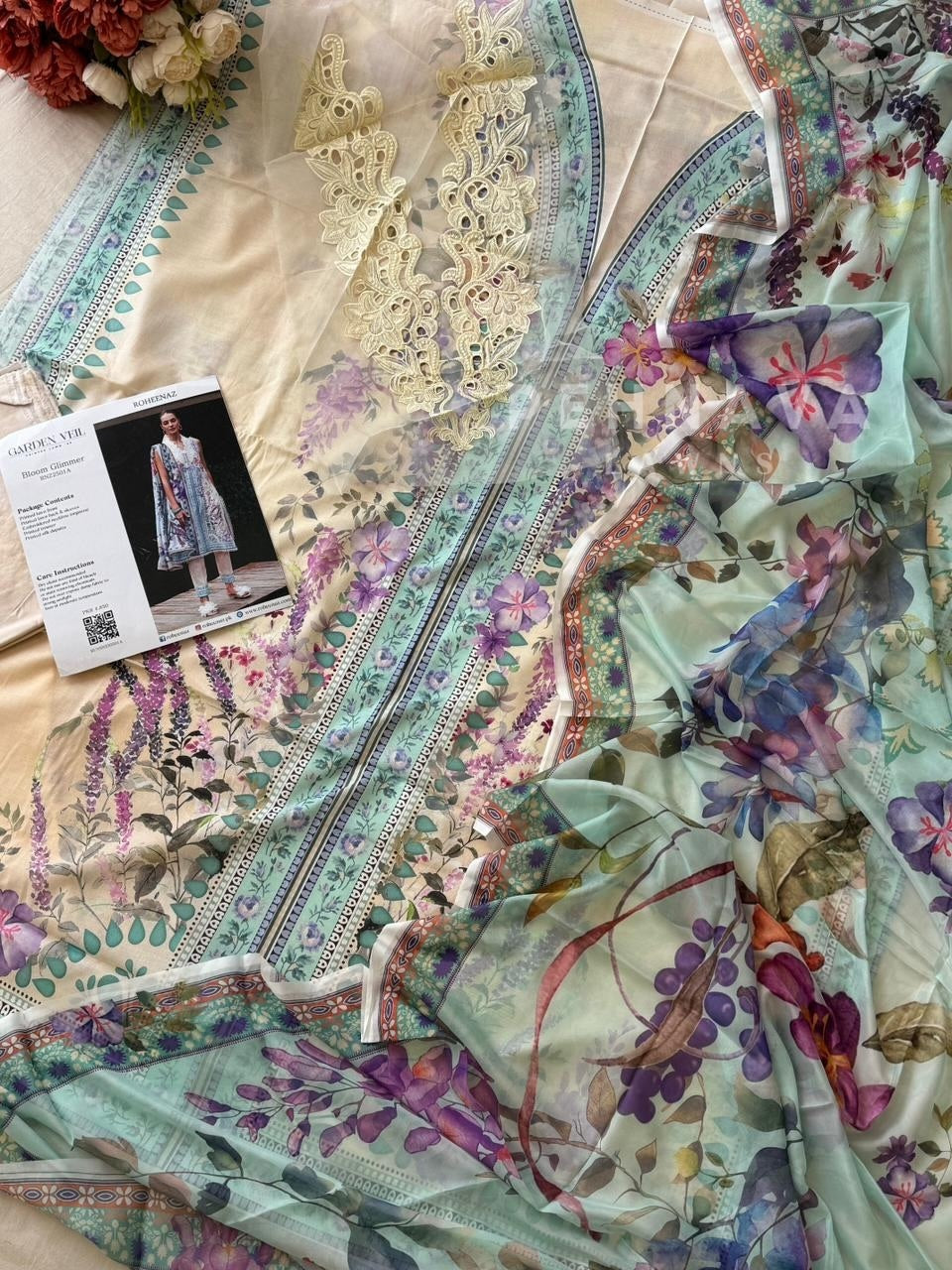 Printed Lawn Collection-BLOOM GLIMMER