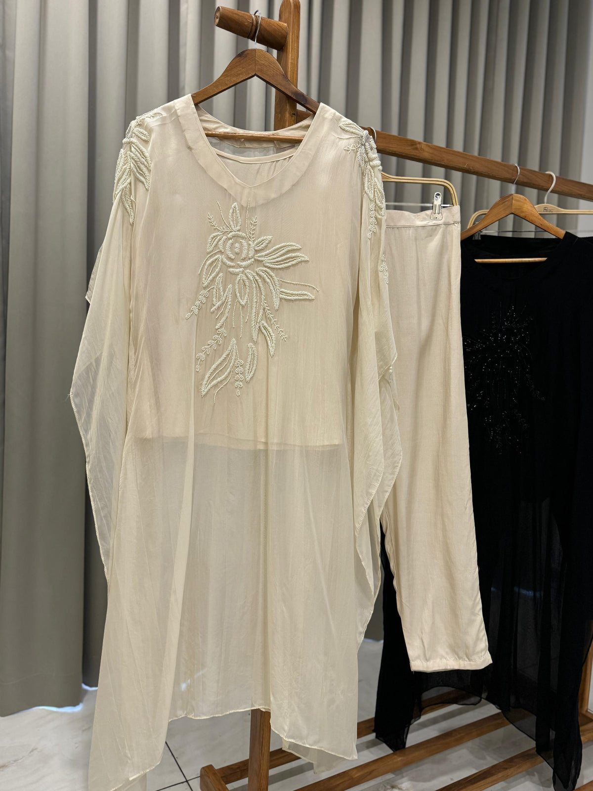 Organza handworked Indo-Western kaftan 10101