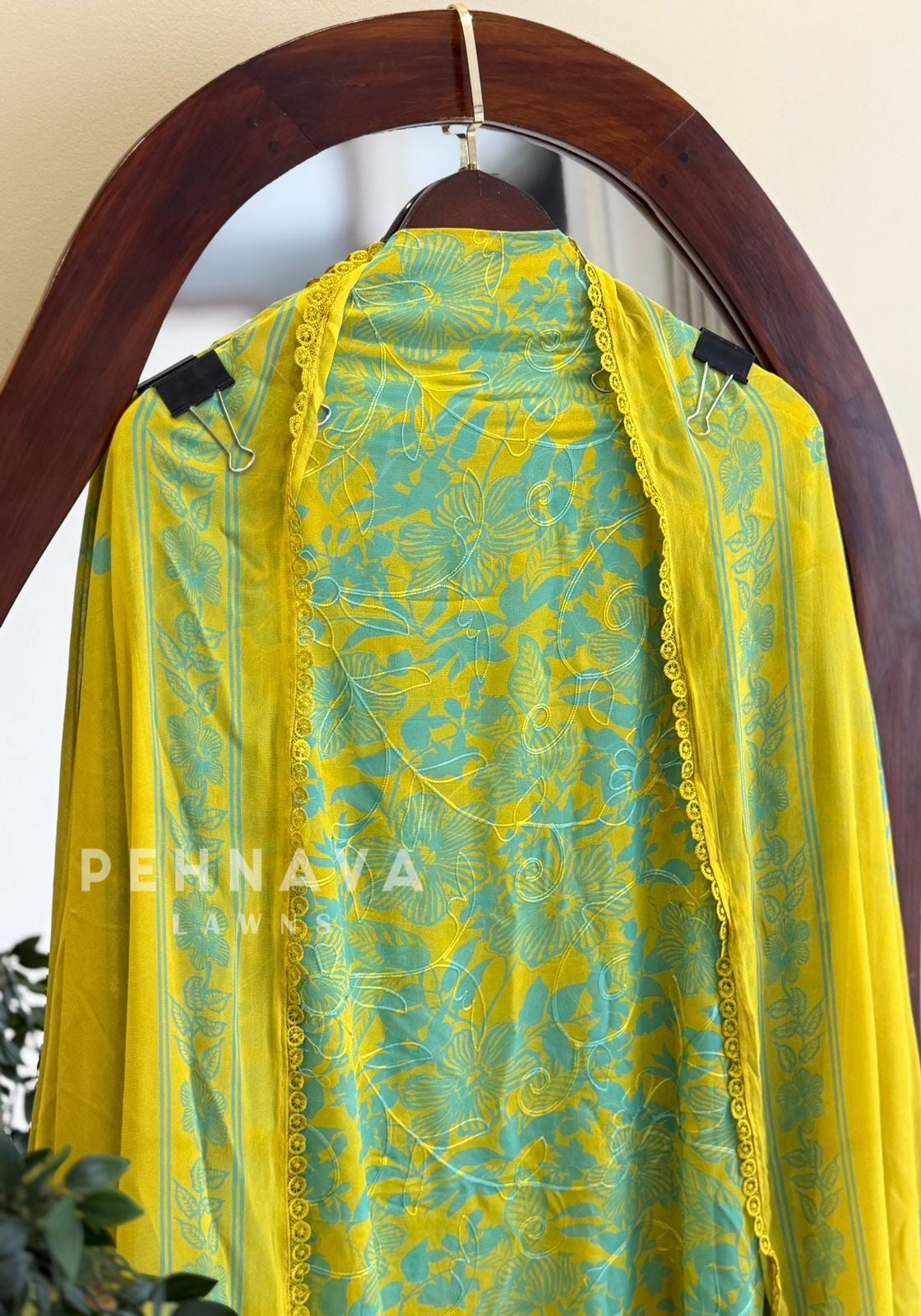 Floral Embroidered Unstitched Suit-3