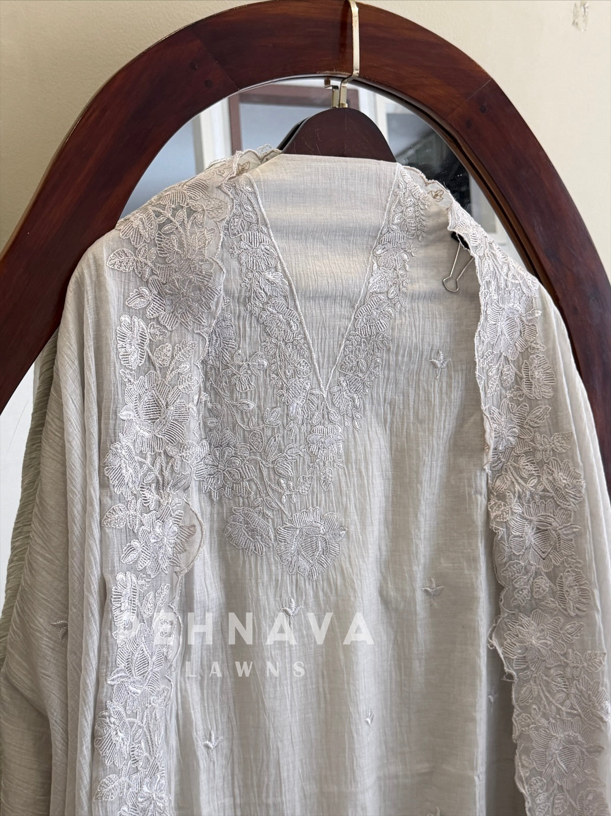 Chanderi Floral Embroidered Unstitched Suit 1160SK